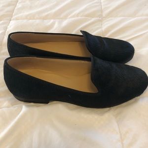 Adorable bovine hair smoking loafers